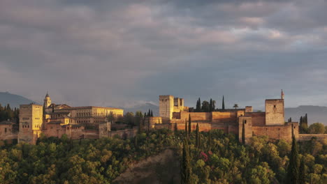 Sunset-with-the-Alhambra-of-Granada-as-main-subject