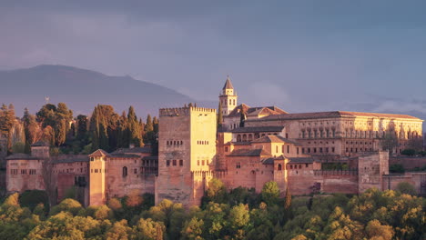 Sunset-with-the-Alhambra-of-Granada-as-main-subject
