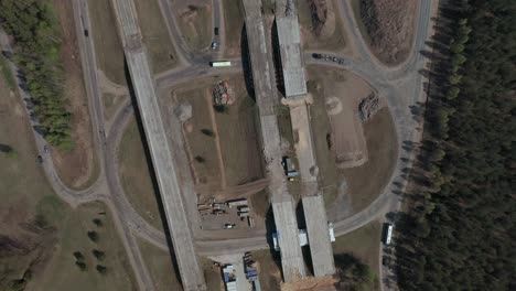 Imágenes-Aéreas-De-La-Construcción-De-Carreteras-En-Letonia