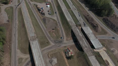 Luftaufnahmen-Vom-Straßenbau-In-Lettland