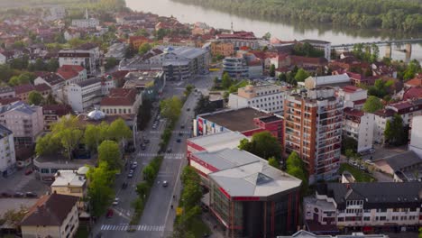Quick-and-fast-but-beautiful-and-steady-hyper-lapse-in-center-of-small-town-Brcko-district-in-Bosnia-and-Herzegovina