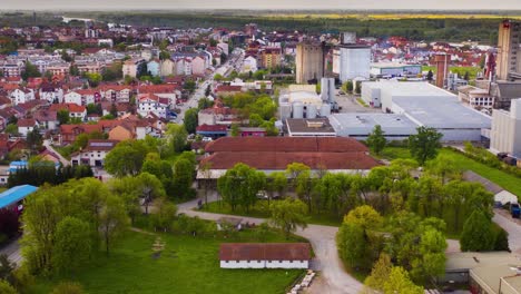 Elevation-hyperlapse-in-Brcko-district-in-Bosnia-and-Herzegovinia-at-industrial-zone