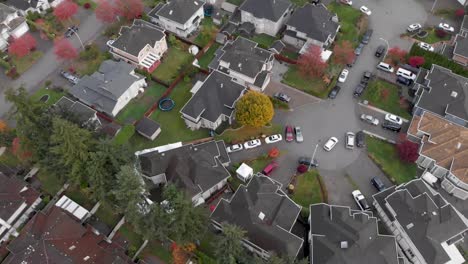 An-aerial-Drone-shot-of-a-suburban-neighborhood