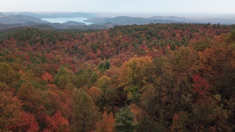 Fall-colors-near-Bad-Creek,-SC