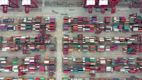 Kwai-Chung-Container-Terminal,-One-of-the-busiest-terminal-port-in-the-world