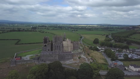 Aerial-View-of-The-Rock-of-Cashel-in-Ireland
