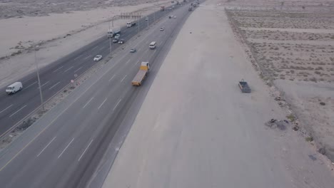 Desert-Highway-Traffic-Aerial-Footage-–-Fly-Forwards