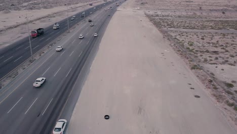 Desert-Highway-Traffic-Aerial-Footage-–-Fly-Forwards