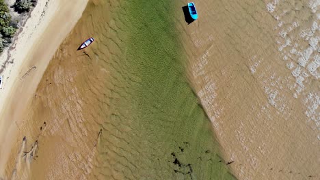 Shellfish-traps-on-water-in-Cacela-Velha-beach