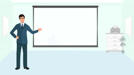 Business-Man-or-Trainer-or-Team-Leader-Infographic-Animation-Cartoon-presenting-project-or-business-strategy-showing-ideas-on-a-Whiteboard-that-can-be-customized
