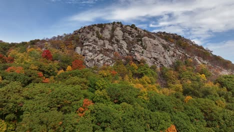 An-aerial-view-above-the-mountains-in-upstate-NY-in-the-fall-season