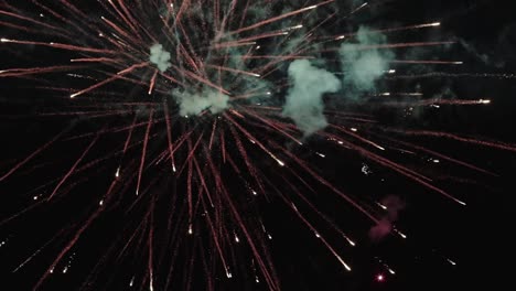 Fireworks-exploding-on-the-night-sky-during-an-event-celebration