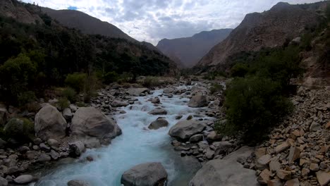 River-with-clear-and-clean-water-flowing-at-peruvian-highlands