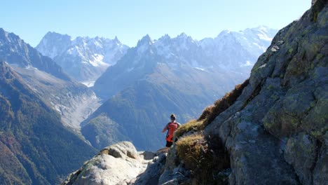 Chaîne-du-Mont-Blanc-view-from-the-Aiguilles-Rouge,-near-Chamonix