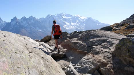 Mont-Blanc-view-from-the-Aiguilles-Rouge,-near-Chamonix