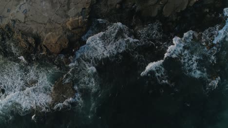Aerial-drone-shot-of-waves