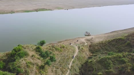 Chambal-Fluss-Und-Schluchten-Luftdrohnenaufnahme