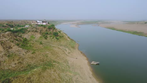 Ravines-of-Chambal-river-Aerial-Drone-shot
