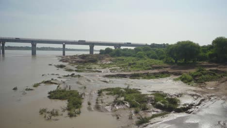 Road-Bridge-during-flood-at-Chambal-River-,-Rajasthan