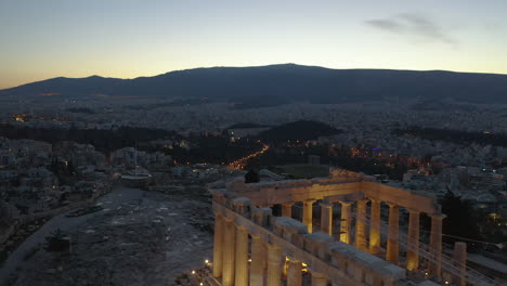 Aerial-view-of-the-Acropolis-of-Athens-during-the-early-morning