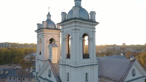 Drone-aerial-view-of-Carmelite-Church-of-St