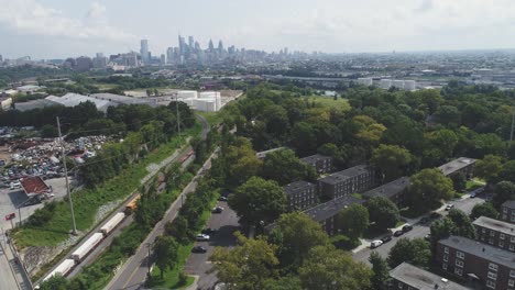 Philadelphia-skyline-shot-from-south-western-Philadelphia-by-drone