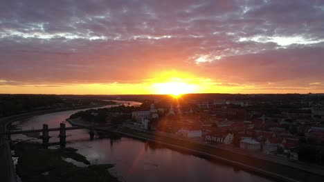 Kaunas-old-town-during-golden-hour