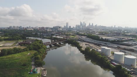 Philadelphia-skyline-shot-from-south-western-Philadelphia-by-drone