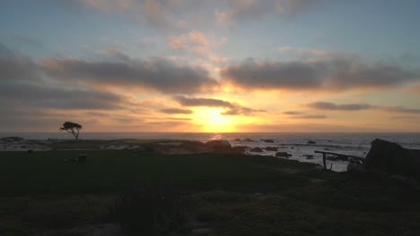 Pebble-Beach-Golf-Course-in-Monterey,-USA