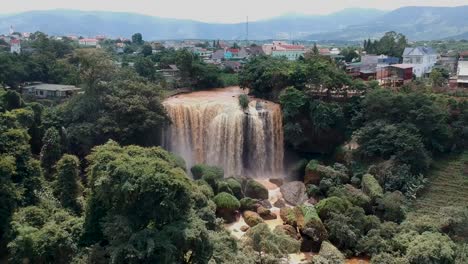Aerial-view-of-Elephant-waterfalls-in-Vietnam