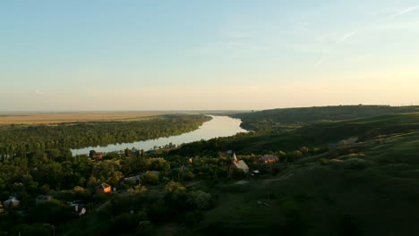 Aerial-view-on-river-Don
