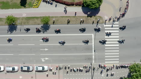 Top-down-view-of-motorcycle-rally