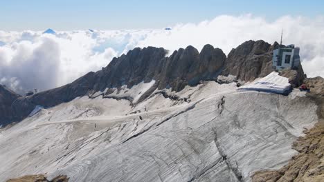 Aerial-views-of-the-top-of-the-Marmolada-mountain-in-the-Italian-Dolomites