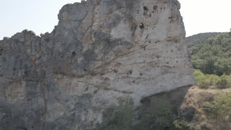 Luftaufnahme-Der-Natürlichen-Felswand