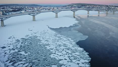 Dramatischer-Blick-über-Die-Bucht-Von-Sundsvall---Winter-4k