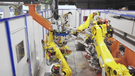 Robot-welding-machine,-focused-on-gluing-pipe,-Slow-motion-29,97fps,-4k