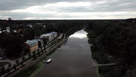 flying-drone-over-banks-of-emajogi-in-Tartu-Estonia-Europe-Baltics