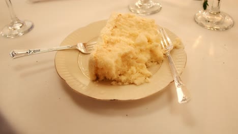 Slice-of-white-wedding-cake-with-forks