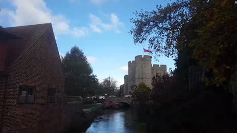 Time-lapse-of-the-Westgate-Towers-as-seen-from-the-River-Stour