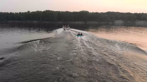 Tubing-at-sunset-on-the-Mississippi-River