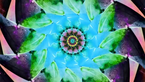 Kaleidoskopisches-Mandala-Mit-Geometrischem-Design