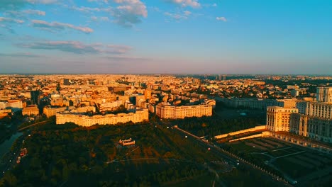 Aerial-clip-of-Bucharest,-Romania-by-DJI-Phantom4pro