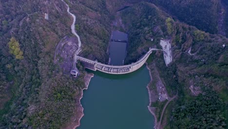 Jiguey-dam-on-Nizao-River-in-San-José-de-Ocoa-Province,-Dominican-Republic