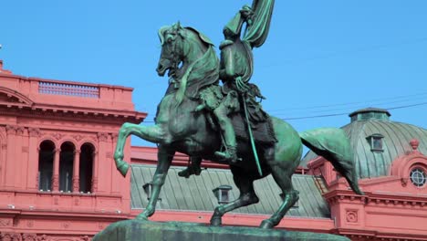Statue-Von-General-Belgrano-In-Der-Nähe-Der-Casa-Rosada-In-Buenos-Aires-In-Der-Hauptstadt-Von-Argentinien