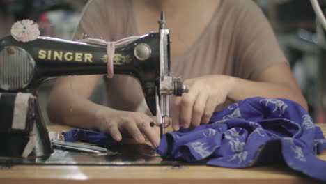 Seamstress-Working-On-A-Sewing-Machine