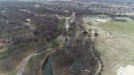 This-is-an-aerial-video-of-Bear-Creek-Park-in-Keller-Texas