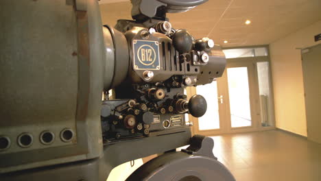 Film-reels-of-an-original-unique-Bauer-B12-film-projector
