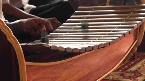 Close-Shot-of-Traditional-Cambodian-Instrument