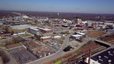 Aerial-of-High-Point-North-Carolina-in-the-northern-portion-of-the-city