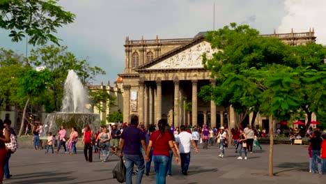 View-of-the-Degollado-Theater-in-Guadalajara,-Mexico